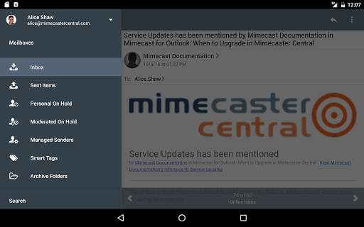 Mimecast Mobile screenshot 6