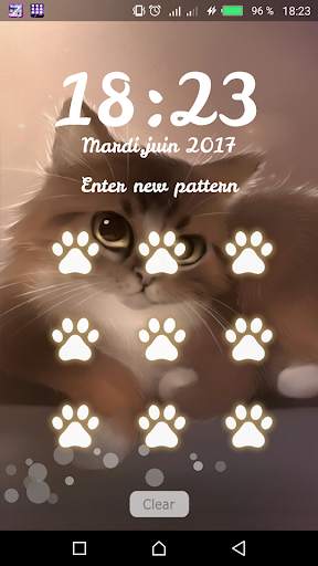 Cute Kitty Lock Screen screenshot 2