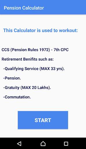 Pension Gratuity Retirement Calculators screenshot 1