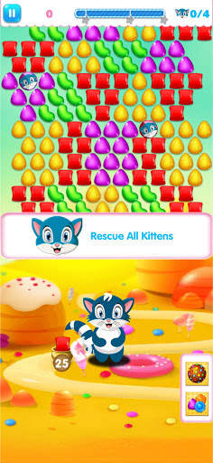 Candy Cat Rescue Bubble Shooter screenshot 4