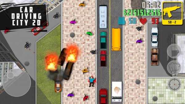 Car Driving City 2D screenshot 2