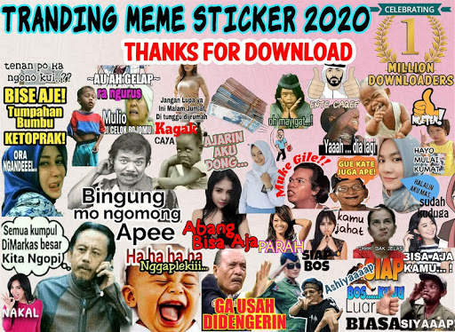 Kumpulan Sticker 2020 Keren Lucu for WAStickerApps screenshot 2
