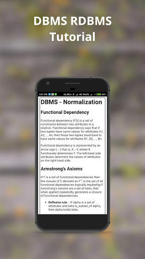DBMS RDBMS Tutorial screenshot 5