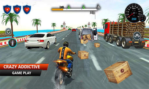 Highway Rider: Motorcycle simulator dirt bike game screenshot 1