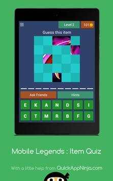 Mobile Legends : Guess the Items screenshot 9
