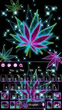 Glow Rasta Weed keyboard screenshot 4