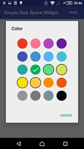 Simple Disk Space Widget screenshot 7