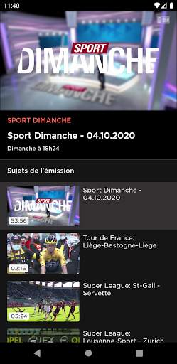 RTS Sport 5 تصوير الشاشة