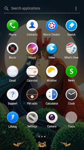 The king of heroes Xperia Theme скриншот 5