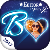 Lighting Text Photo Collage Frame иконка