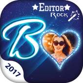 Lighting Text Photo Collage Frame