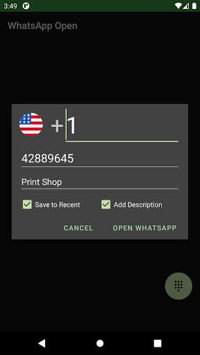 WhatsApp Opener - Open Whats app with phone number screenshot 2