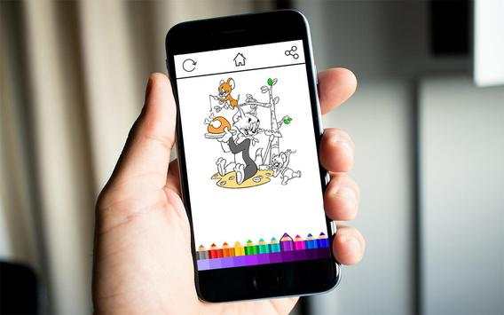 Coloring Tom And Mouse screenshot 5