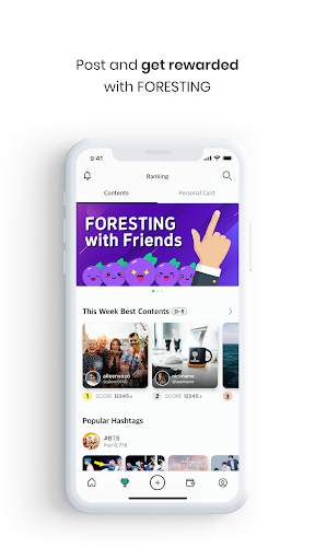Foresting - Post & Earn स्क्रीनशॉट 2