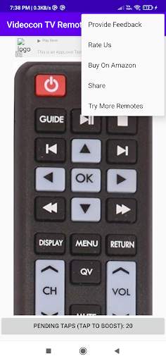 Videocon Tv Remote 1 تصوير الشاشة