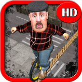 줄타기 외발 자전거 3D HD icon