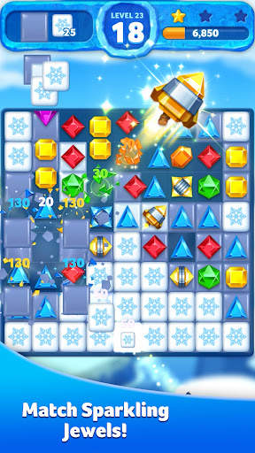Jewel Ice Mania:Match 3 Puzzle 4 تصوير الشاشة