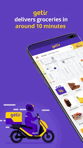 getir: groceries in minutes screenshot 1