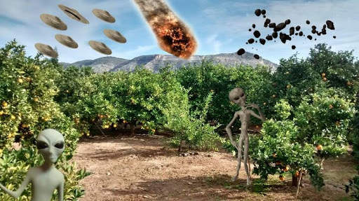 Put UFOs & Aliens stickers in your pics screenshot 2