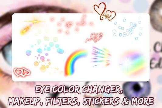 Eye Color Changer Photo Editor With Eye Stickers 7 تصوير الشاشة