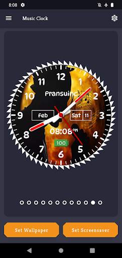 Music Clock Live Wallpaper screenshot 5