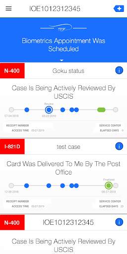 My USCIS Utility - A Better Case Tracker App screenshot 1