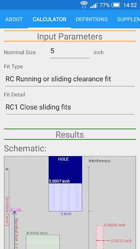Fit Tolerance ANSI screenshot 1
