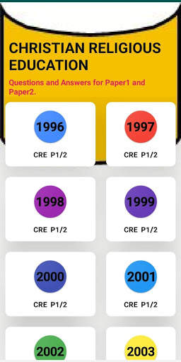 KCSE CRE Past Papers screenshot 1