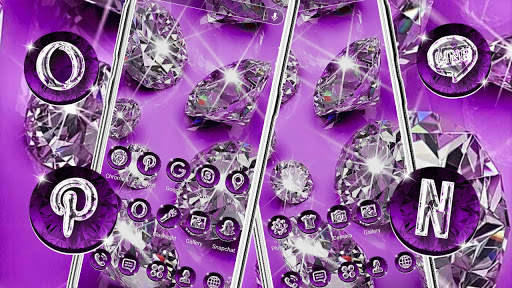 Purple Diamond Launcher Theme screenshot 3
