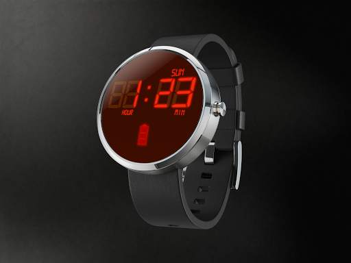 RedLed Digital Watch Face screenshot 2