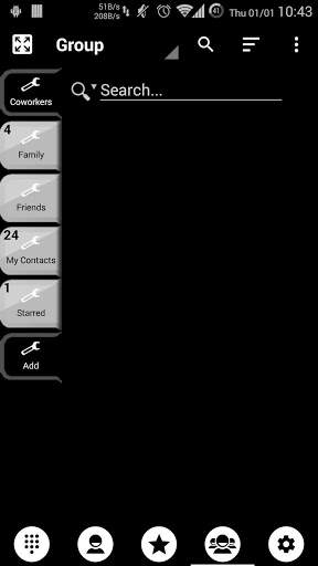 Theme for Drupe and RocketDial and ExDialer BWhite screenshot 8