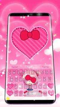 Cute Doki Girls Keyboard Theme screenshot 1