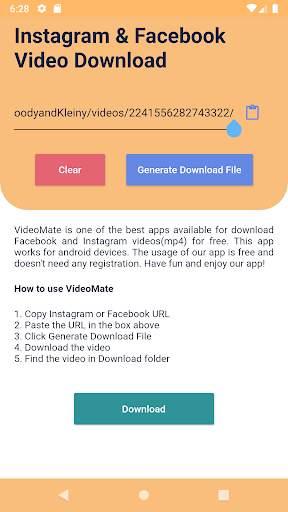 VideoMate: Download Facebook & Instagram Videos screenshot 2