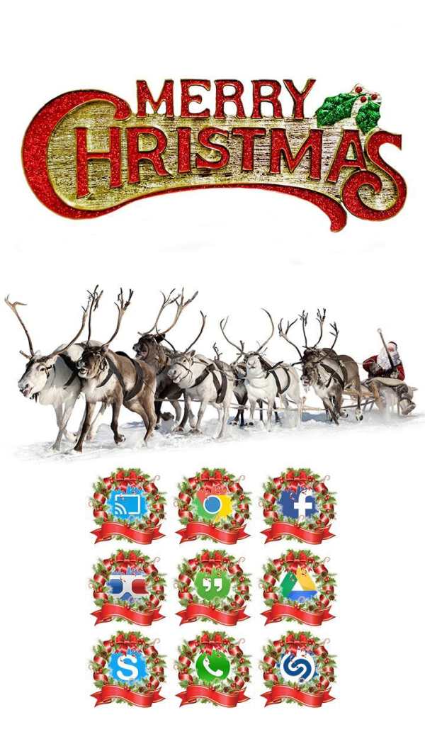 Christmas Solo Launcher Theme screenshot 3
