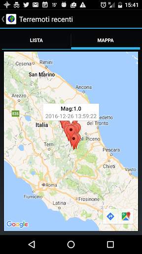 Terremoto Alarm Adv скриншот 3