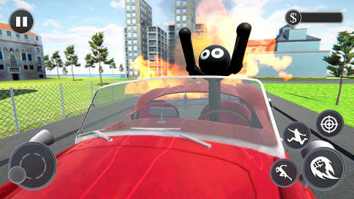 Real Stickman Ninja Rope Hero Spider: Vice Town screenshot 2