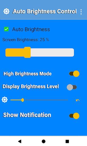 Auto Brightness Control: Display Brightness Level screenshot 1