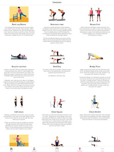 Exercise Plan for Seniors screenshot 9