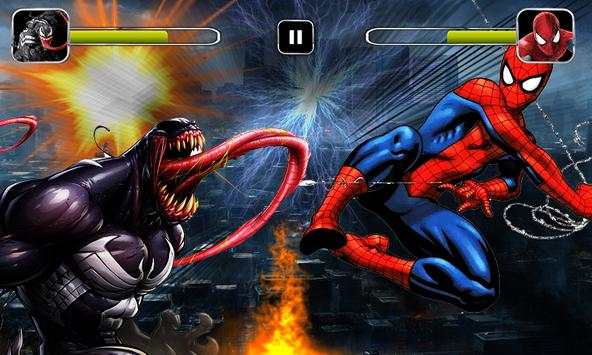 Real Spider Venom Fighting - Superhero Games screenshot 1