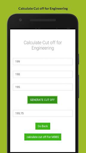 Cut Off Calculator screenshot 2