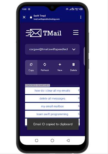 Swift TMail - Free Temporary Email Address screenshot 4