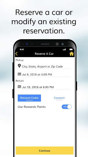 Hertz Car Rentals screenshot 1