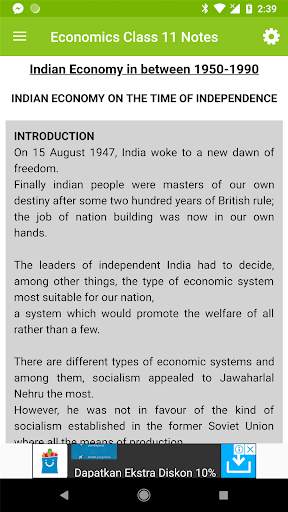 Class 11 Economics Note screenshot 3