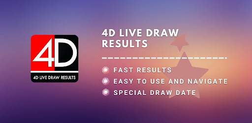 4D Live Draw Results screenshot 1