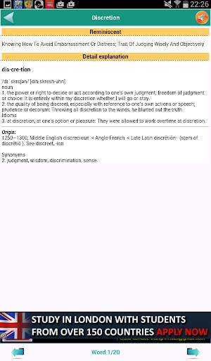 IELTS Vocabulary Quick Study screenshot 3