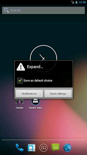 Expand Statusbar screenshot 1