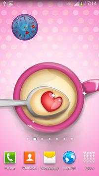 Cute Love Clock Widget screenshot 8