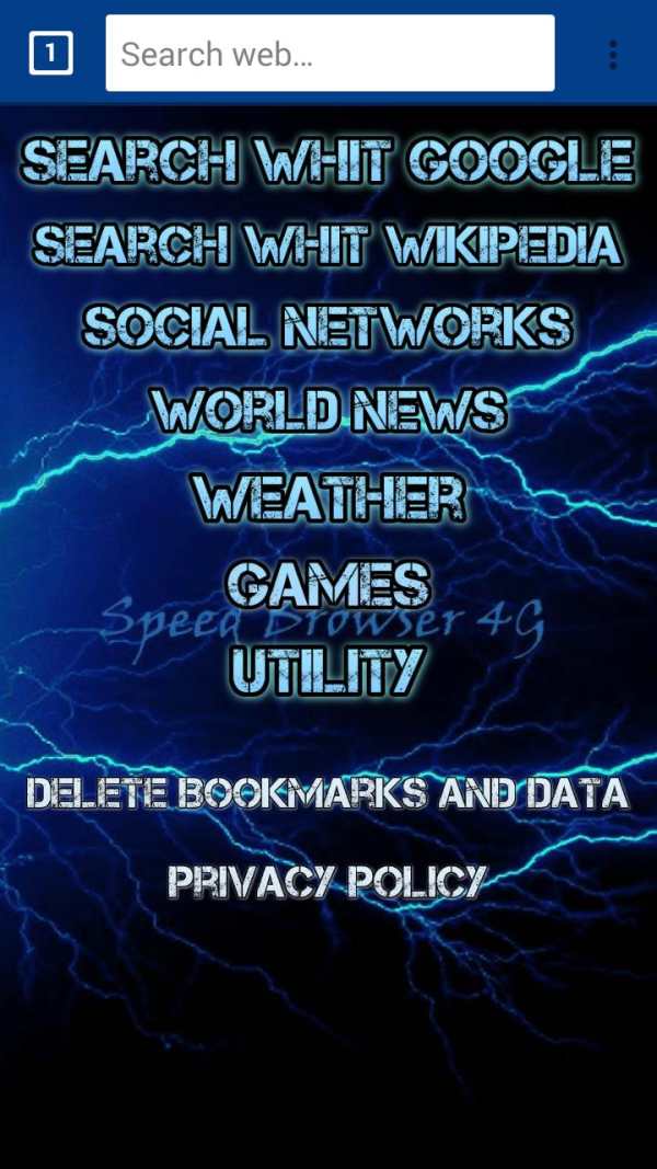 Speed Browser 4G - Light & Fast screenshot 1