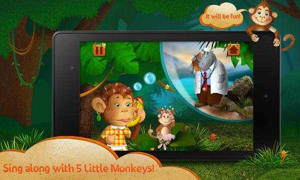 Baby songs: 5 Little Monkeys screenshot 3