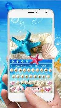 Summer Beach shell Keyboard Theme screenshot 3